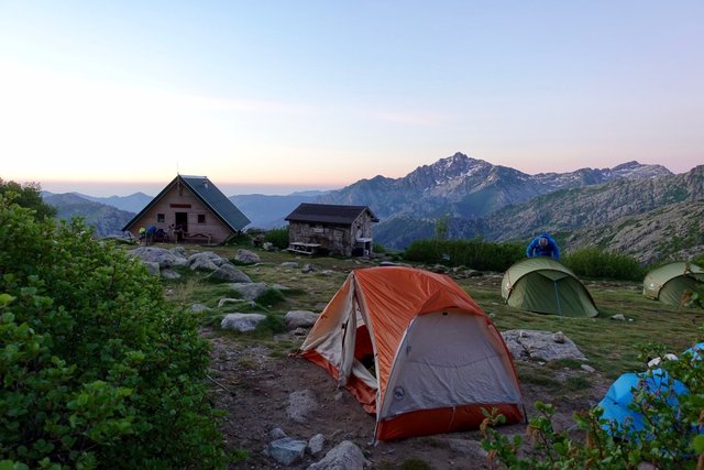 Morning, Refuge de Petra Piana