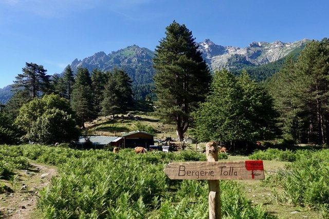 Approaching Bergeries de Tolla