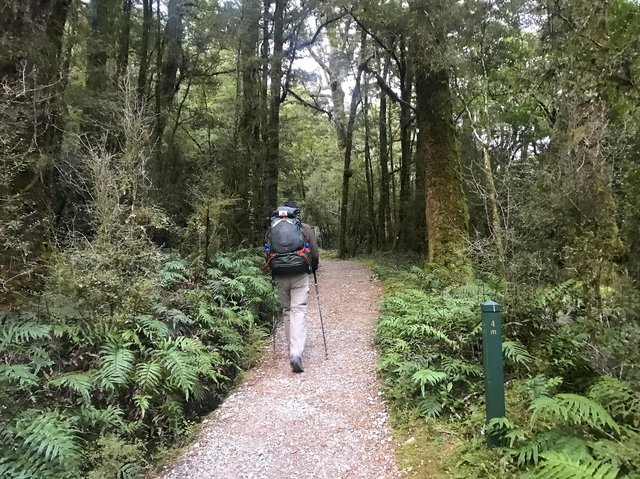 Passing the 4 mile marker