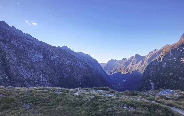 Looking back down the Clinton Valley