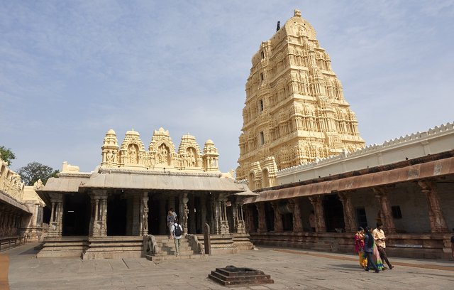 Inside the temple