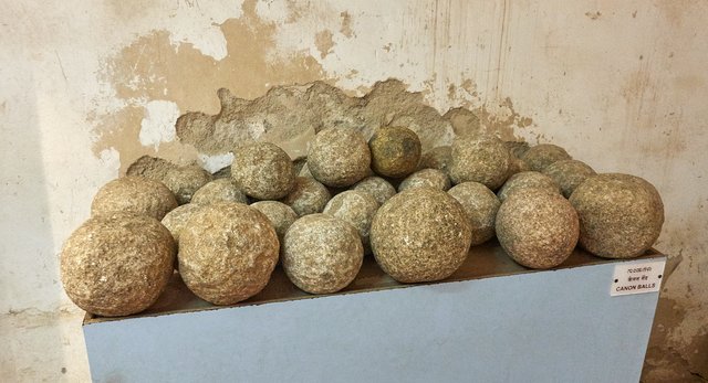 Granite cannon balls