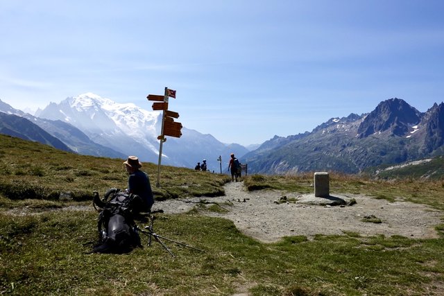 Col de Balme and the French-Swiss border