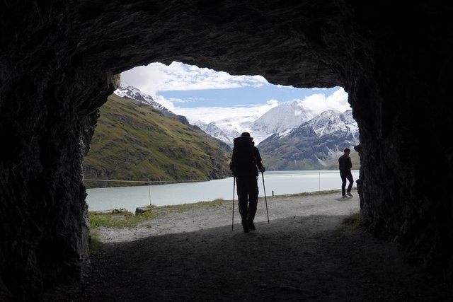 Mountains and lake view