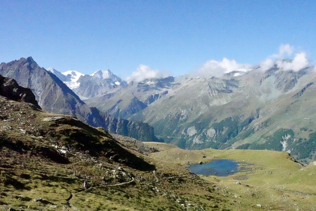 Tarn above La Sage