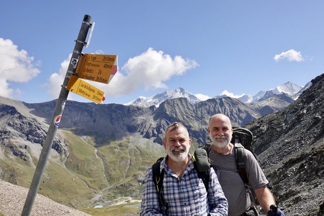 Chris and I at the Col de Tsatè