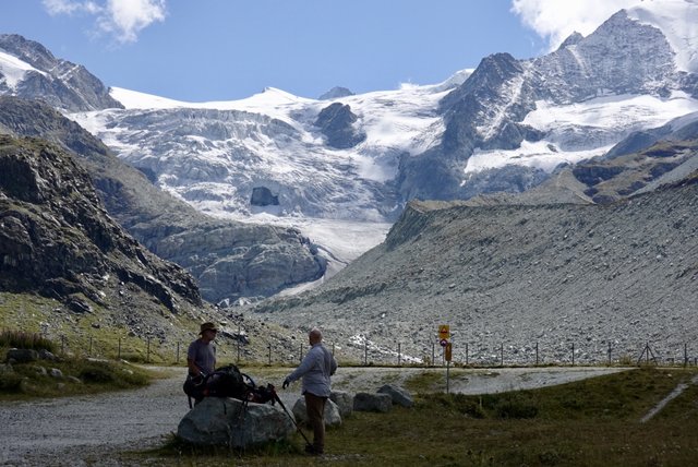 Glacier de Moiry above