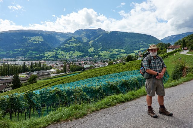 Yes, vineyards, Sargans in view!