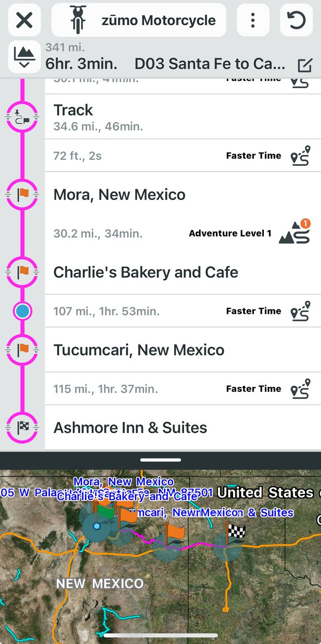 Ordering stops on a route