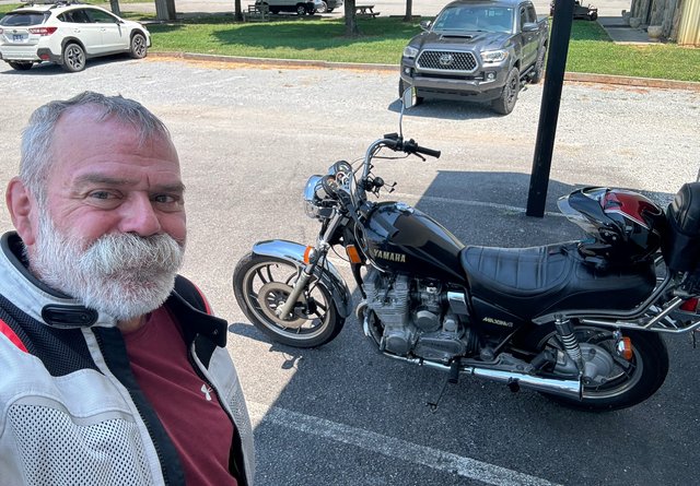 My first bike!  Outside of Tellico Plains