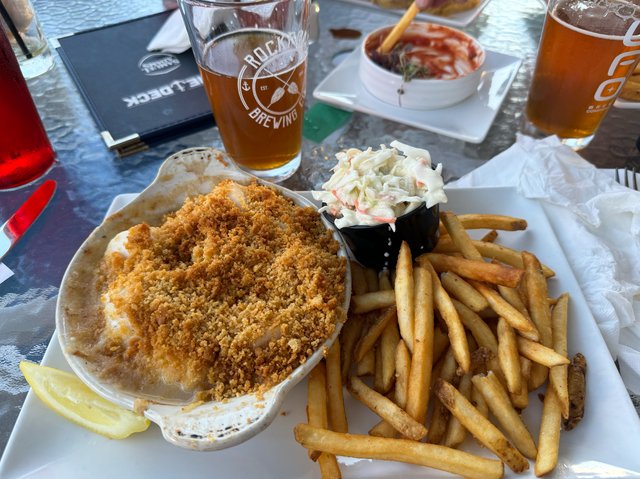 Supper.  Chowder and fries