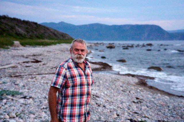 On the beach, late evening