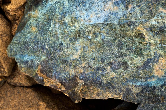 And looking inside the rocks, they are oddly patterned and streaked.