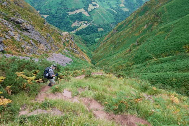 Steep descent