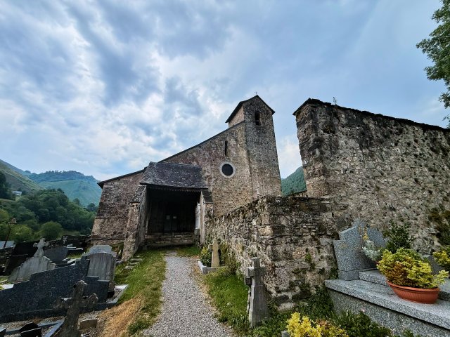 The severe church front