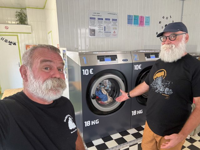 First thing in town: laundry