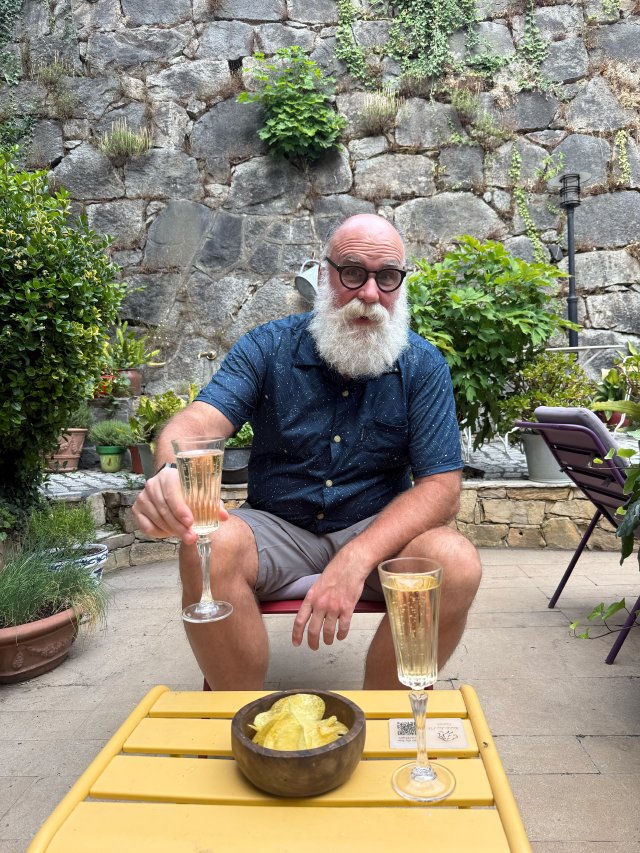 Bubbles on the patio
