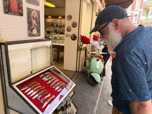 What better souvenir from Lourdes than a knife?