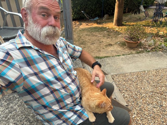 Back to Cauterets and an orange cat that's claimed me