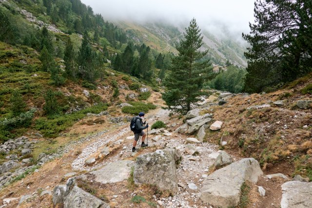 Up the granitic track