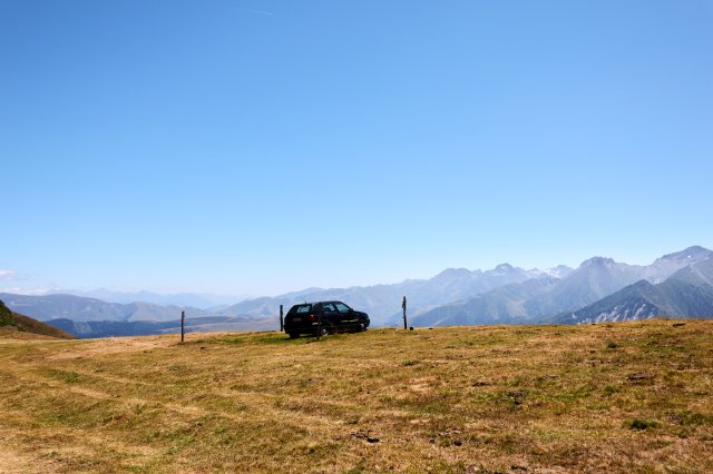 This car has been fenced off, probably for years