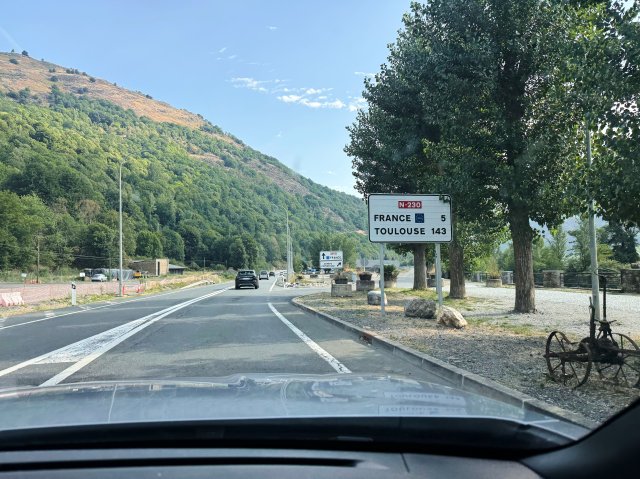 Back towards France