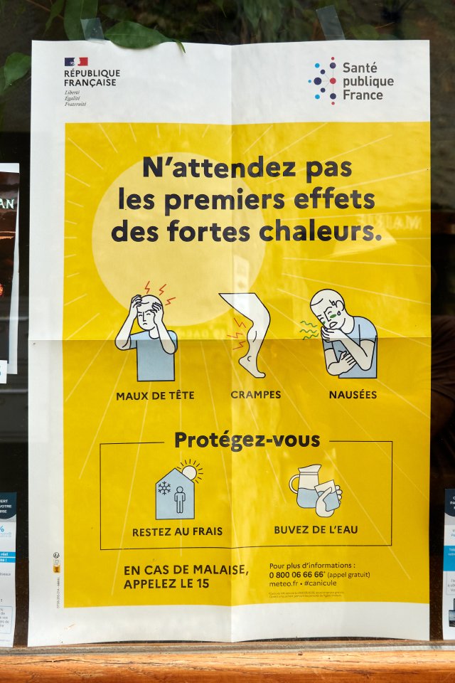France says it's hot.  Take care.