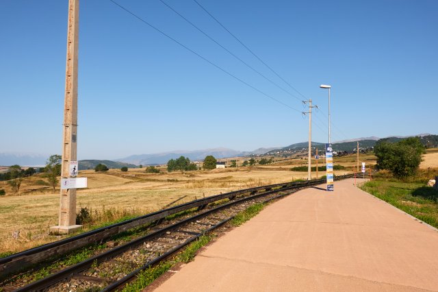 Yellow train tracks